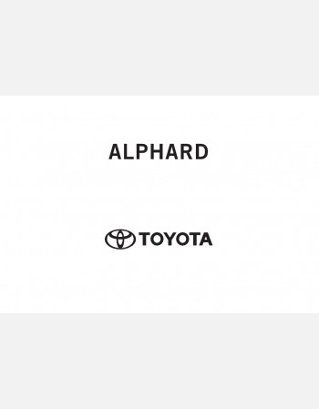 toyota alphard hybrid 2024-2025 owners manual in english